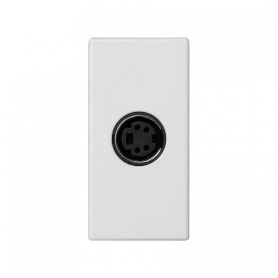 Фотография товара 'Simon K103B-9 Розетка узкая S-video, белый, K45, Connect'