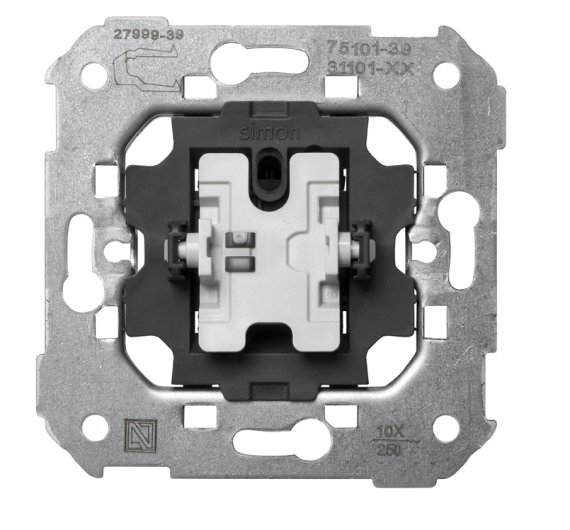 Фотография товара 'Simon 75101-39 Однополюсный выключатель, 10AX 250В~, S75'