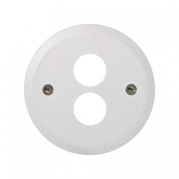 Фотография товара 'Simon 88082-30 Накладка для стерео аудиорозетки, белый, S88'