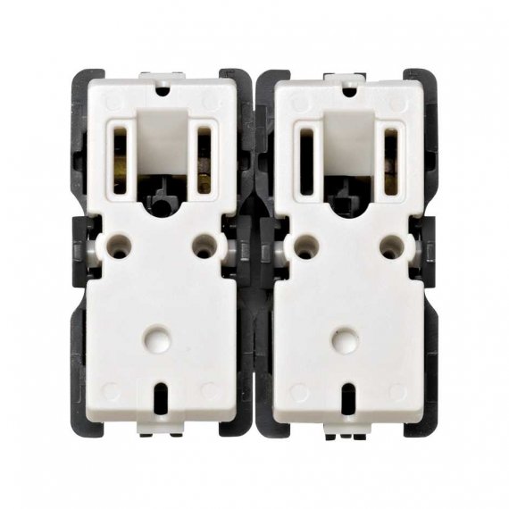 Фотография товара 'Simon 75396-69 Двухклавишный кнопочный выкл-ль для жалюзи, 10A 250В~ без блок., S82Centr'