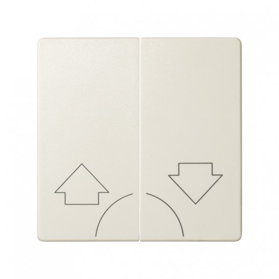 Фотография товара 'Simon 82029-31 Клавиша двойная для выкл-ля жалюзи без блок. и пикт."Стрелки", сл.кость, S82'