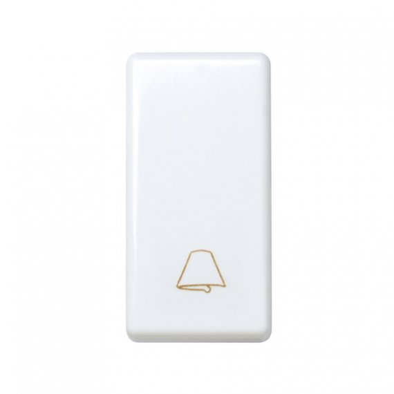 Фотография товара 'Simon 27150-64 Кнопочный выключатель с пикт."Звонок" узкий, 10A 250В'