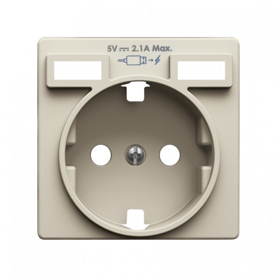 Фотография товара 'Simon 8200049-031 Накладка для розетки Schuko с з/у USB A+A'