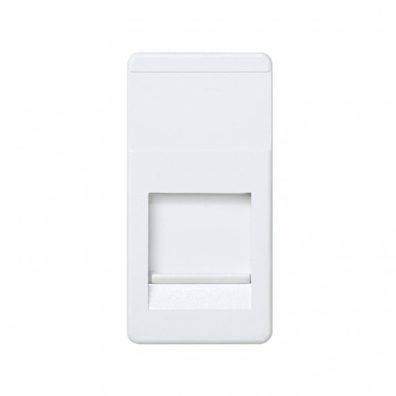 Фотография товара 'Simon 27087-34 Накладка прямая узкая со шторкой на 1 разъем RJ45'