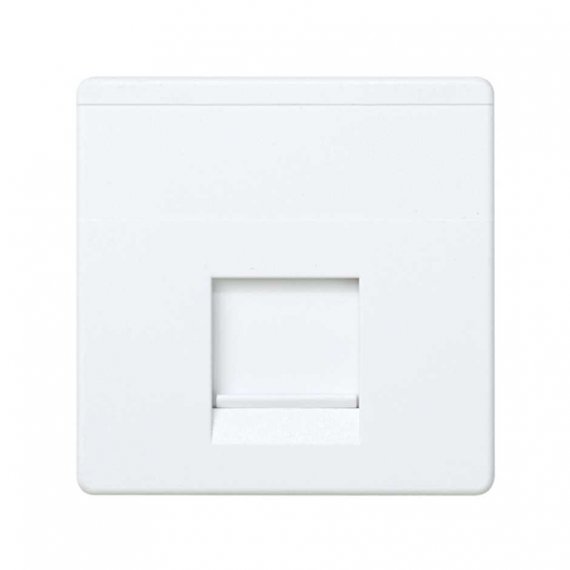 Фотография товара 'Simon 27087-35 Накладка прямая со шторкой на 1 разъем RJ45'