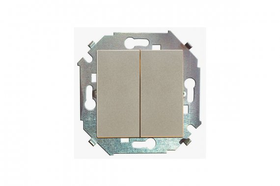 Фотография товара 'Simon 1591397-034 Двухклавишный переключатель (проходной), 16AX 250В'