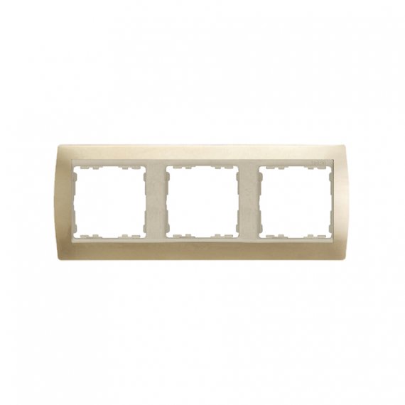 Фотография товара 'Simon 82934-34 Рамка на 3 поста, металл, шампань/шампань, S82'