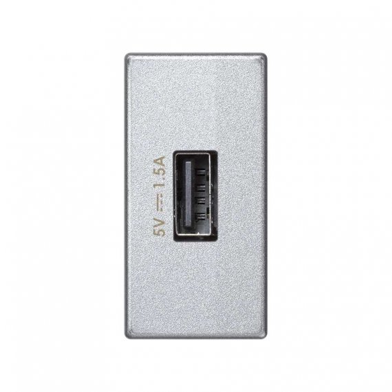 Фотография товара 'Simon K126C-8 Зарядное устройство узкое USB A 7.5W, 230В'