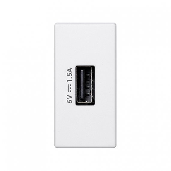 Фотография товара 'Simon K126C-9 Зарядное устройство узкое USB A 7.5W, 230В'