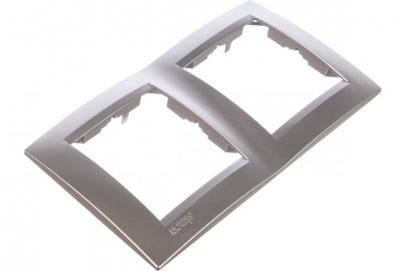 Фотография товара 'Simon 1500620-033 Рамка на 2 поста, алюминий, S15'