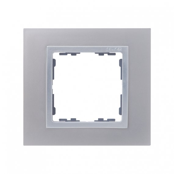 Фотография товара 'Simon 82917-33 Рамка на 1 пост, металл, алюминий/алюминий, S82N'