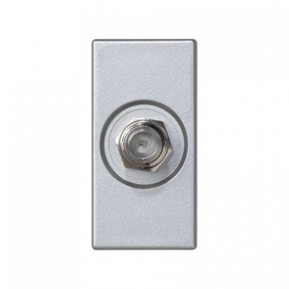 Фотография товара 'Simon K102C-8 Розетка узкая SAT, алюминий, K45, Connect'