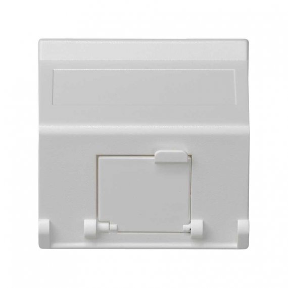 Фотография товара 'Simon K80-9 Накладка наклонная на 1 разъем RJ45 со шторкой'