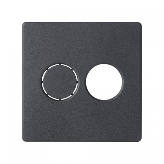 Фотография товара 'Simon 82082-38 Накладка для стерео аудиорозетки, графит, S82'