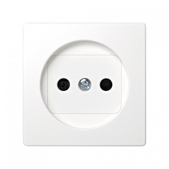 Фотография товара 'Simon 73040-60 Накладка со шторками для розетки без заземления 2Р'