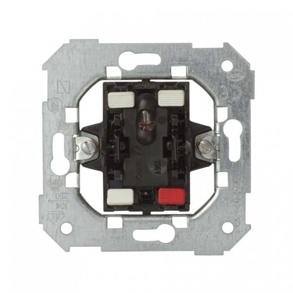 Фотография товара 'Simon 75202-39 Переключатель (проходной) с индикатором, 10AX 250В~, S75'