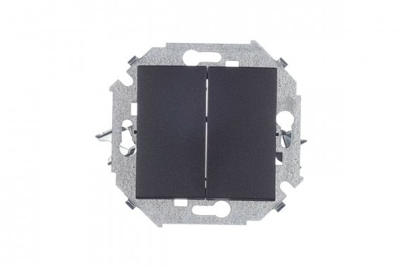 Фотография товара 'Simon 1591397-038 Двухклавишный переключатель (проходной), 16AX 250В'