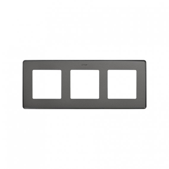 Фотография товара 'Simon 8201630-496 Рамка на 3 поста, мат.титан/металл.хром, S82D'