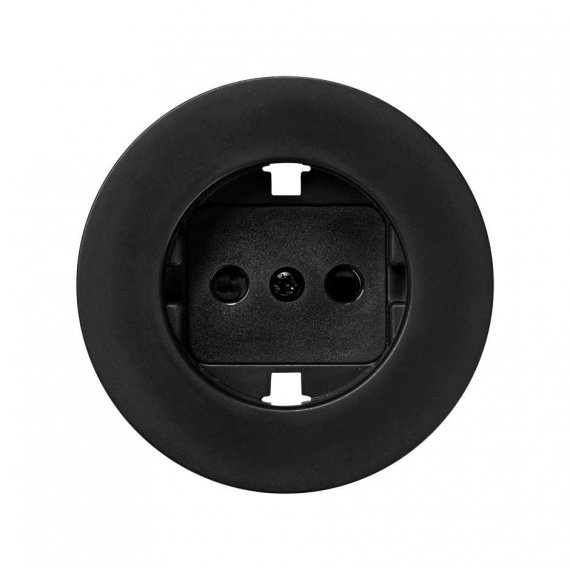 Фотография товара 'Simon 88041-68 Накладка со шторками для розетки Schuko 2Р+Е, графит, S88'