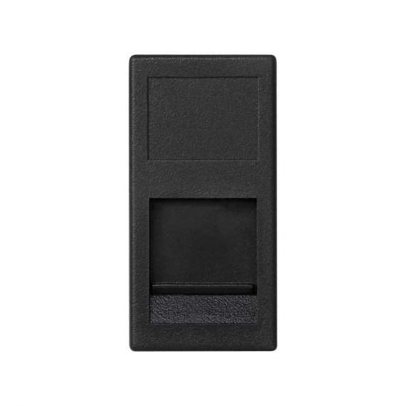 Фотография товара 'Simon KA76-14 Накладка узкая прямая на 1 разъем RJ45 со шторкой'