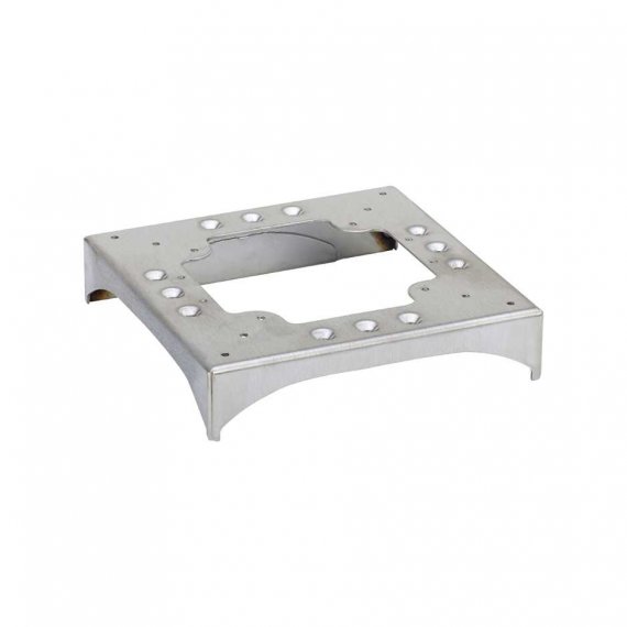 Фотография товара 'Simon KTA8229-8 Распределительный цоколь стальной с перф. 2 х 85x18мм и 2 х 130x18мм'