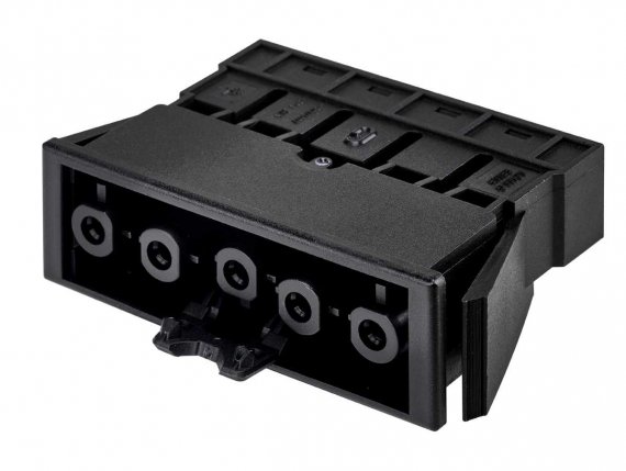 Фотография товара 'Simon CR5001-14 Разъем "мама" встраиваемый, 5 контактов, безвинт., графит, QC'