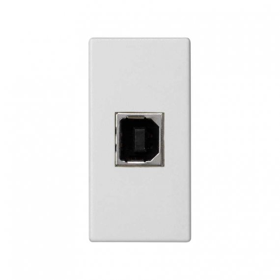 Фотография товара 'Simon K131B-9 Розетка узкая USB 2.0 Тип В (передача данных), белый, K45, Connect'