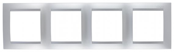 Фотография товара 'Simon 1500640-033 Рамка на 4 поста, алюминий, S15'