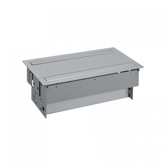 Фотография товара 'Simon 47604040-133 Двусторонний врезной x12 розеточный блок, планка, 8x2P+E, 8xRJ45'