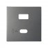 Фотография товара 'Simon 8201296-096 Накладка для заряд.устройства USB A+C, мат.титан, S82C'