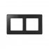 Фотография товара 'Simon 8201620-241 Рамка на 2 поста, графит/металл.хром, S82D'