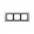Фотография товара 'Simon 82837-37 Рамка на 3 поста, металл, нерж.сталь/графит, S82N'