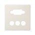 Фотография товара 'Simon 8200092-031 Накладка для розетки VGA+3RCA, сл.кость, S82'