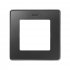 Фотография товара 'Simon 8201610-240 Рамка на 1 пост, графит/металл.алюминий, S82D'