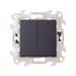 Фотография товара 'Simon 2420398-038 Двухклавишный выключатель, 10AX 250В~ P&Go'