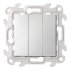 Фотография товара 'Simon 2450391-033 Трехклавишный выключатель, 10AX 250В'