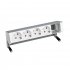 Фотография товара 'Simon 42504000-133 Настольный x5 розеточный блок, 4х2P+E, 1 пустой модуль'