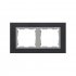 Фотография товара 'Simon 82927-38 Рамка на 2 поста, металл, черн.сталь/алюминий, S82N'
