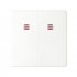 Фотография товара 'Simon 82025-30 Клавиша двойная для вык-ля с красной подсв., белый, S82'