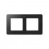 Фотография товара 'Simon 8200620-238 Рамка на 2 поста, графит/алюминий, S82D'
