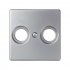 Фотография товара 'Simon 82053-33 Накладка для розетки R-TV+SAT с пикт."TV R", алюминий, S82'