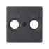 Фотография товара 'Simon 82097-38 Накладка для розетки R-TV+SAT с пикт."R-TV SAT", графит, S82'