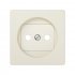 Фотография товара 'Simon 82040-31 Накладка со шторками для розетки 2Р, сл.кость, S82'