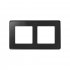 Фотография товара 'Simon 8201620-398 Рамка на 2 поста, мат.черный/металл.черный, S82D'