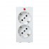 Фотография товара 'Simon S1-9 Розетка двойная со шторками Schuko 2Р+Е 16A 250В~'