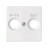 Фотография товара 'Simon 82097-50 Накладка для розетки R-TV+SAT с пикт."R-TV SAT", белый, S82Centr'