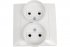 Фотография товара 'Simon 1590457-030 Розетка двойная моноблок 2x2Р, 16A 250В'