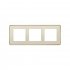 Фотография товара 'Simon 8201630-248 Рамка на 3 поста, сл.кость/металл.шампань, S82D'