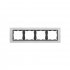 Фотография товара 'Simon 82847-31 Рамка на 4 поста, металл, мат.сталь/графит, S82N'